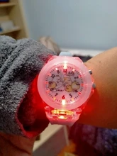 Reloj de moda para niños, reloj electrónico con fuente de luz de color, relojes de regalo para niñas, reloj de pulsera para niños 2020