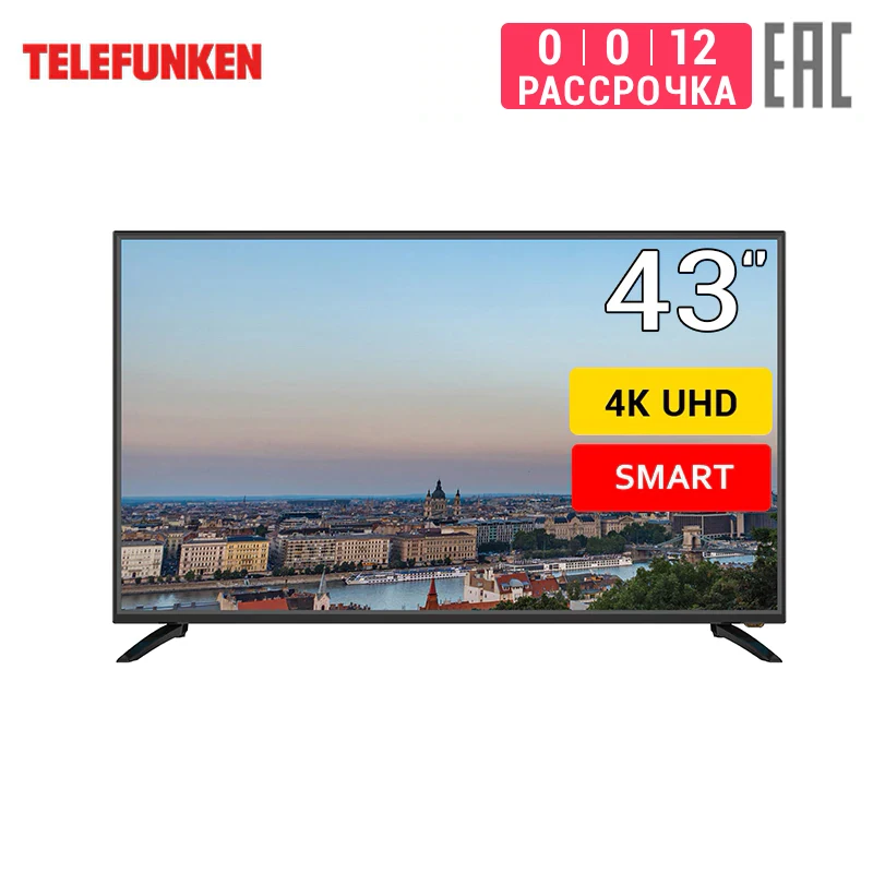 Телевизор 43&quot Telefunken TF LED43S22T2SU UHD Smart TV|Телевизоры| |