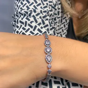 

Diamond Model Watercourse Special Design Silver Bracelet