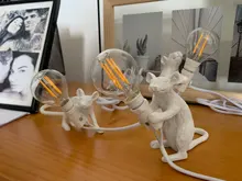 Table-Lamp Desk-Lights Mouse Postmodern Animal Seletti Home-Decor Resin Small Mini Cute