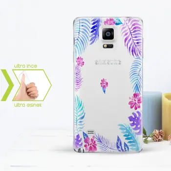 

Personalized Custom Samsung Galaxy Note 4 Slim Clear Silicone Phone Cover (Flower Temalı-8)