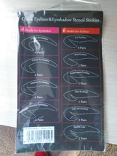 4 Hojas de maquillaje de ojos de plantillas delineador de ojos conformación de la plantilla para las cejas de sombra de ojos maquillaje plantilla herramienta estilo guía de dibujo
