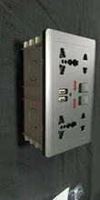 Switch-Box Wall-Light-Switch Internal-Mount Cassette-146mm Delviz for EU Standard Plastic-Materials