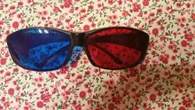 1Pcs Black Frame Red Blue 3D Glasses  For Dimensional Anaglyph TV Movie DVD Game