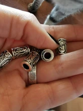 24 uds pelo tubo grano cuentas rúnicas vikingas Dreadlock trenzado joyería barba decoración para el pelo estilo accesorios