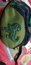 Riñonera con dibujo de dinosaurio para chico y niña, bolso de pecho con cinturón para niño, bolsa de dinero, riñonera con cremallera para bebé