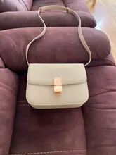 Square Bag Single-Shoulder-Bag Cowhide Small New-Pattern Genuine-Leather Woman Tofu-Bag