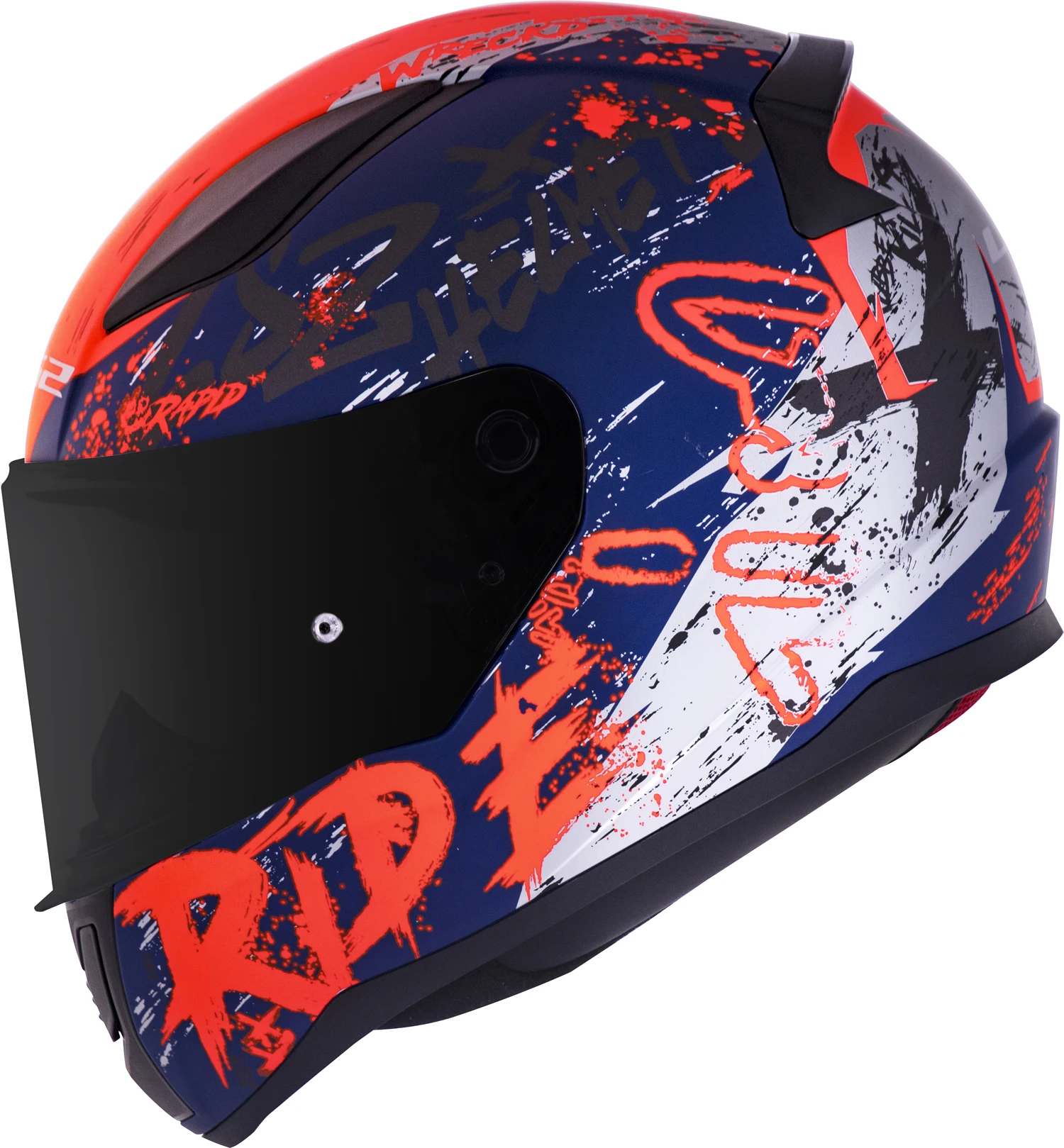 XL 103534150XL Motorcycle helmets LS2 FF353 RAPID NAUGHTY MATT BLUE FLUO Orange Black/Orange/Blue 