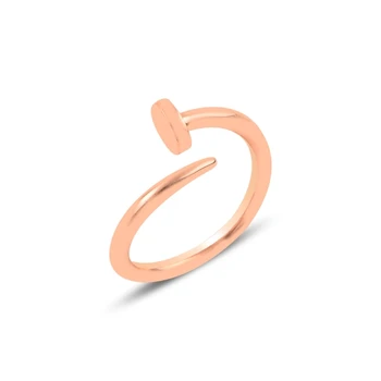 

KUTAYDAN Sterling Adjustable Tall Nails Ring 925 Sterling Silver