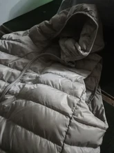 SEDUTMO-Chaqueta de plumón de talla grande 3XL para mujer, chaleco con capucha largo ultraligero, abrigo informal, Parkas delgadas ED913