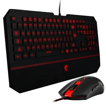 

Keyboard with Gaming Mouse MSI 956-04ES205-101 LED USB Black
