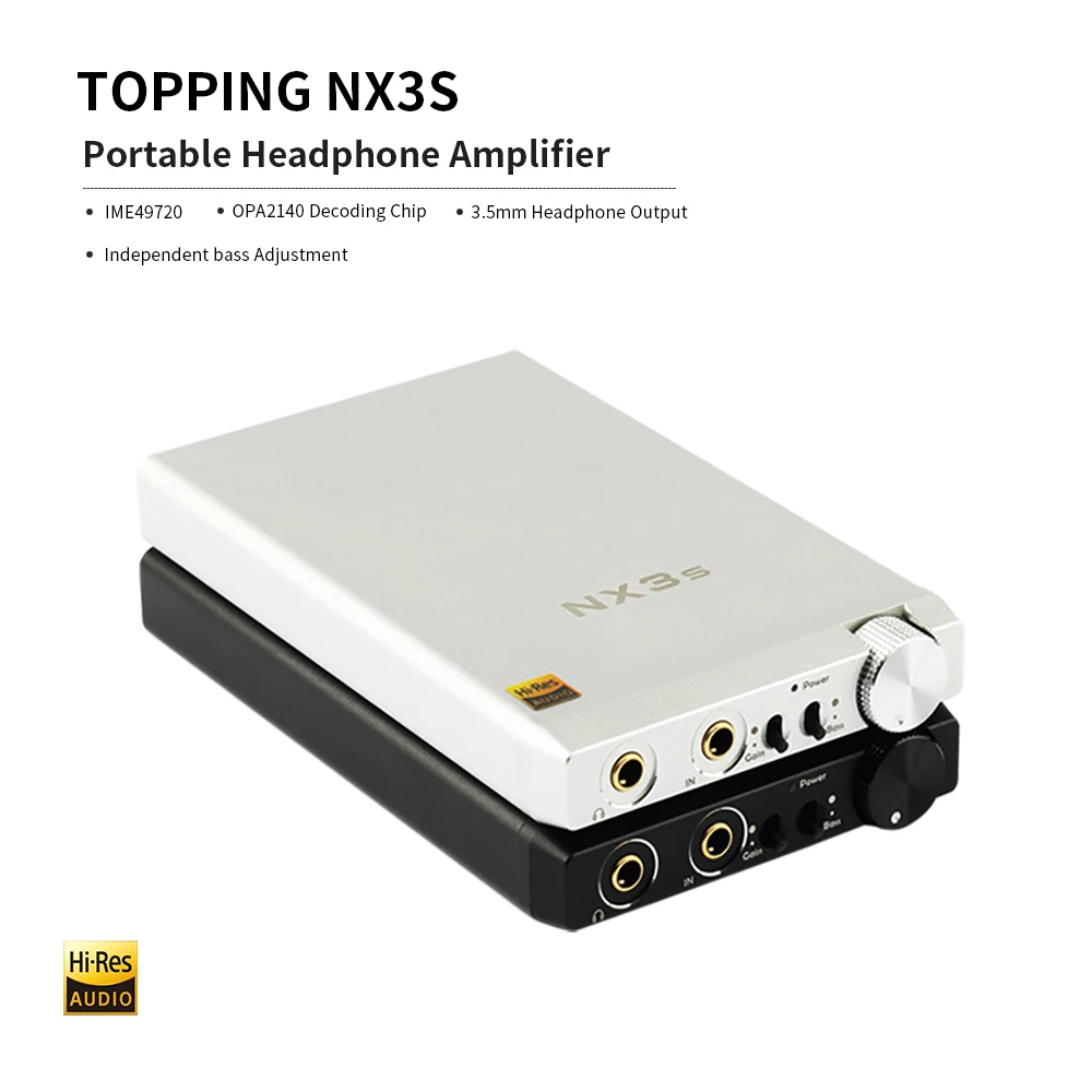 TOPPING NX3s Portable Headphone Amplifier Audio