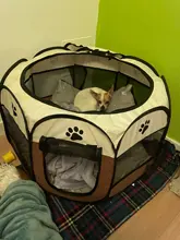 Shade-Cover Tent Playpen Kennel Dog Crate Foldable Outdoor Waterproof Nest Mesh Pet-Dog