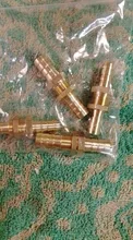 Coupler-Connector-Adapter Pipe-Fitting Hose Barb Brass 16mm Bulkhead Barbed-Tube 19mm