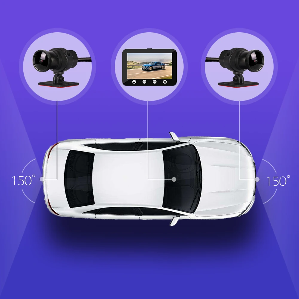 Автомобильный видеорегистратор SYS Dual 1080P Wi Fi SONY IMX323 с 2 отдельными передними и