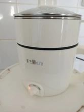 Mini máquina de Cocina eléctrica multifunción para el hogar, olla caliente de una sola/doble capa, olla de arroz multieléctrica, sartén antiadherente, 220V