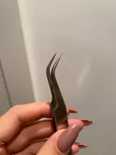 Vetus-Pinzas profesionales para pestañas, de acero inoxidable, antiestáticas, para extensión de pestañas postizas