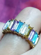 Anillos de cristal geométricos para mujer, joyería de moda, anillos de boda, anillo de compromiso de mujer, zirconio ovalado, regalos del anillo 2021