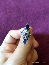 Clásico de moda de anillo de boda azul exquisito anillo de circón para mujer 2020 nueva moda joyería de la boda de regalo de Año Nuevo