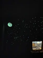 Wall-Stickers Bubble Moon Luminous-Stars Living Glow-In-The-Dark Home Dots for Kid 3D