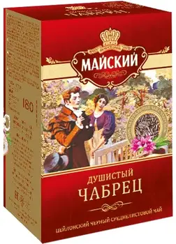 

Tea may "fragrant tea", black with additives, leaf, 180 gr