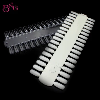 

180pcs False Nail Tips Fake Nail Art Polish Color Card Acrylic Practice Chart Palette Buckle Practice Display Tools