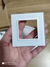 Livolo – Panel de cristal para interruptor de pared. VL-C7-SR-11, Panel de cristal blanco perla de 80mm * 80mm, estándar europeo