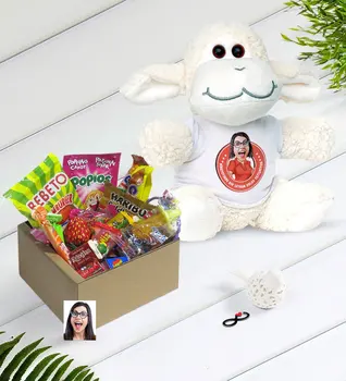 

Personalized Women 'S Easy Grow Caricature Of Nostalgic Lezzetler Plush Little Lamb Gift Seti-3