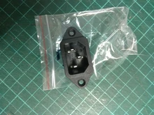 IEC320 C14 eléctrico CA zócalo 3 pin rojo LED 250V interruptor basculante 10A fusible mujer entrada macho conector de clavija 2 enchufe con pines de montaje