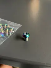 Tornillos de titanio M5x10 de 12mm para Rotores de freno de disco, para bicicleta de montaña y de carretera, cabezal T25 Torx, 12 Uds.