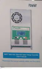 Solar Charge Controller Powmr Mppt 60A Backlight 40A 24V 12V 36V 50A LCD 30A 48V 