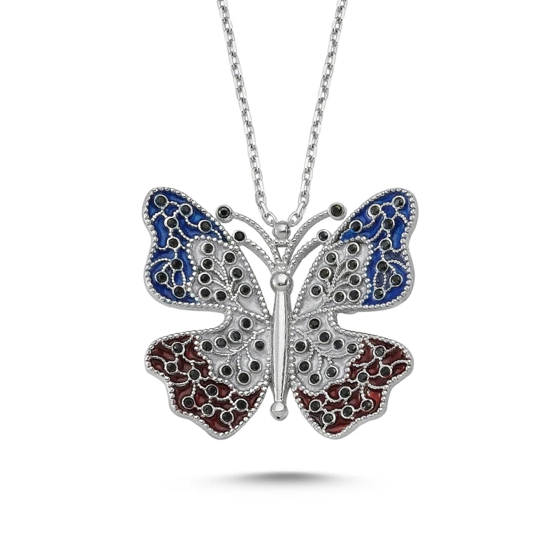 

Armagano Enamel Butterfly Necklace