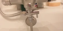 Faucet Hose Tank-Hooked-Holder Shower-Sprayer T-Adapter Bidet Toilet Bathroom Brass Easy-Install