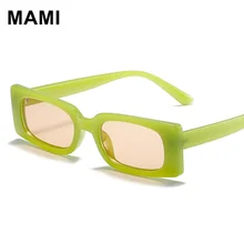 New Retro Small Square Sunglasses For Women Men Vintage Brown Shades Rectangle Frame Sun Glasses Ladies Anti-UV Wholesale