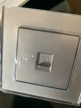 Interruptor táctil con Panel de cristal blanco, AC220V,1/2/3 entradas, 1 vía, para pared, EU/UK