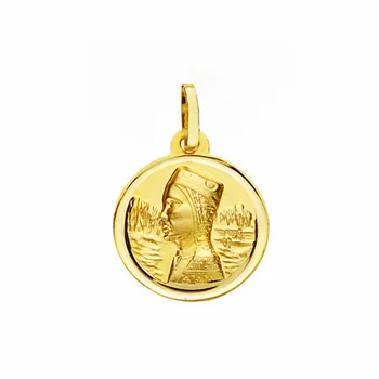 

Medal 18k gold Virgin Montserrat 16mm. Smooth bezel [AA2570GR] -Customizable-RECORDING INCLUDED IN THE PRICE