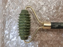 Gua Sha-Rodillo de Jade masajeador Facial 100% verdadera piedra Natural, rascador Gouache, herramientas de masaje para el cuidado de la piel