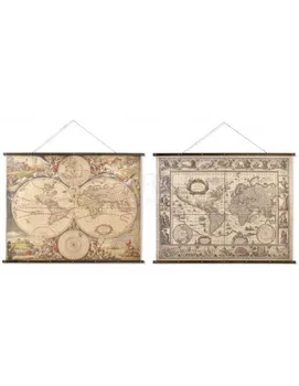 

LINEN CANVAS 155X2, 5X122 WORLD MAP TO CHOOSE