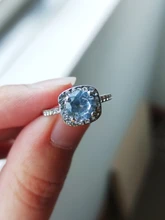 Anillo para mujeres de moda moderno, anillo de compromiso de circonita de cristal AAA blanca, regalo de joyería de boda, 2020