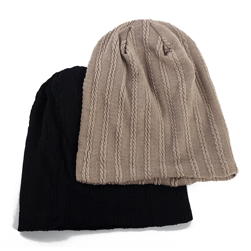 

Geebro Women Adult Ribbing Knitted Solid Color Beanies Men Fashion Elastic Soft Skullies Hats Winter Warm Casual New Caps Bonnet