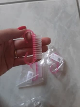 Uñas limpieza herramienta de cepillo para uñas manicura pedicura Archivo de quitar el polvo de herramienta de la manicura limpio cepillo de uñas de herramienta de la manicura TSLM1