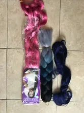 24 Inch Jumbo Ombre Braiding Hair Accessories Pre Stretched Afro Wholesale Synthetic