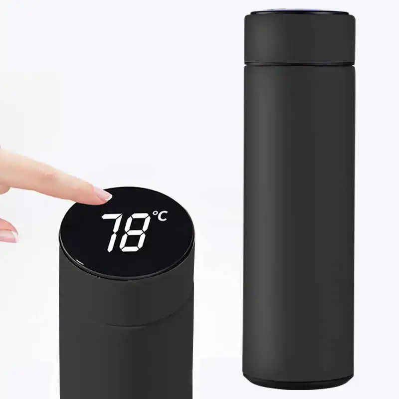 Smart thermos bottle 500 ml, vacuum flasks, LED digital temperature