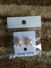 JIOFREE-pendientes con Clip de estilo coreano para mujer, sin perforaciones, Perla colgante de imitación, lazo rosa y blanco, pendientes sin perforaciones