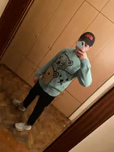 ZAZOMDE-suéter de oso de dibujos animados para hombre, ropa de invierno, Jersey de punto de manga larga a la moda, abrigo de algodón de gran tamaño, nuevo de 2020