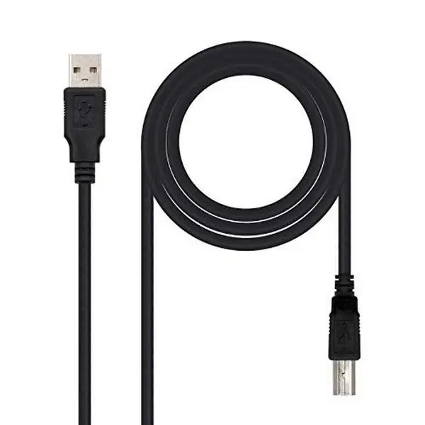 Кабель USB A к USB B NANOCABLE 10.01.0104-BK 3 м черный