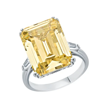 

Silver ring with cubic zirconia sunlight sample 925
