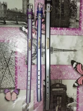 Microfiber Dog Collar Leather Safety Reflective Engraved Puppy Collar ID Name Customized