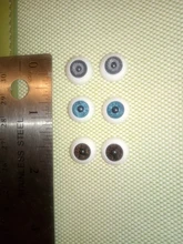Ojos de muñeca acrílicos de alta calidad, 6 pares, 12 unidades