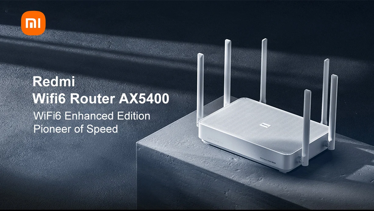 Xiaomi Redmi AX5400 Wifi Router Mesh System WiFi 6 4K QAM 160MHz High Bandwidth 512MB Memory for Home Work With Xiaomi App